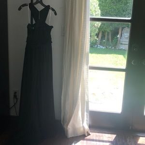 NEW halston heritage evening black dress